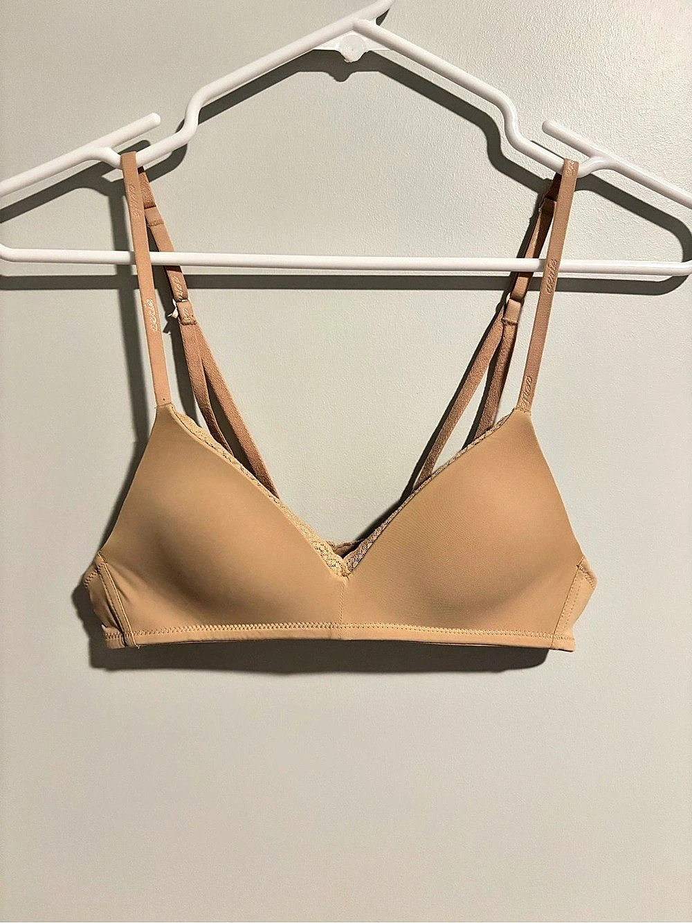 Aerie Real Sunnie Wireless Lightly Lined Strappy Bra Brown 32AA